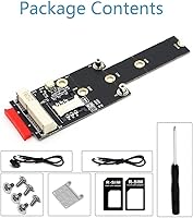 Vista 7 de HLT Mini PCI-E a M.2 (NGFF) Key M Adaptador con ranura para tarjeta SIM