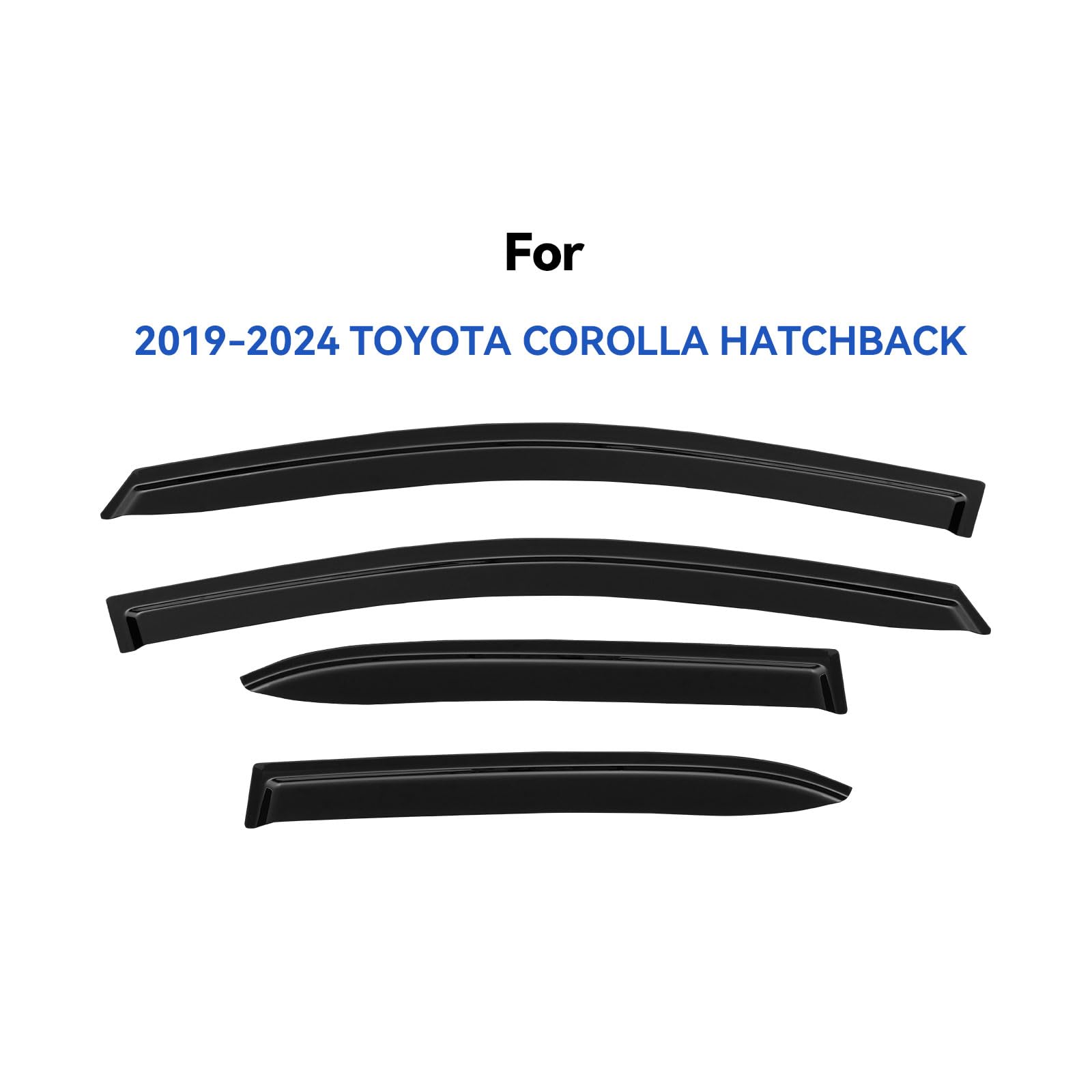 Window Visors Rain Guards Shield for 2019 2020 2021 2022 2023 2024 Toyota Corolla Hatchback, Window Wind Deflectors Vent Shades for 19 20 21 22 23 24 Corolla
