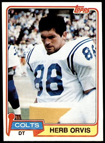 1981 Topps #508 Herb Orvis Baltimore Colts (Football Card) EX Colts Colorado