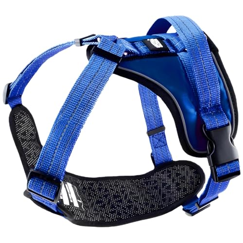 Dog Safety Harness, Night Reflective Strip, Design, Adjustable for Car, Comfortable with Quick Release Buckle