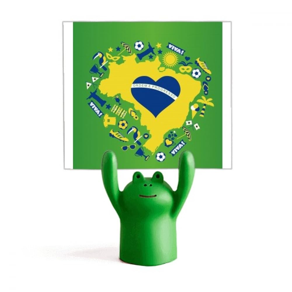 Support de carte du Brésil grenouille, cadeau idéal original