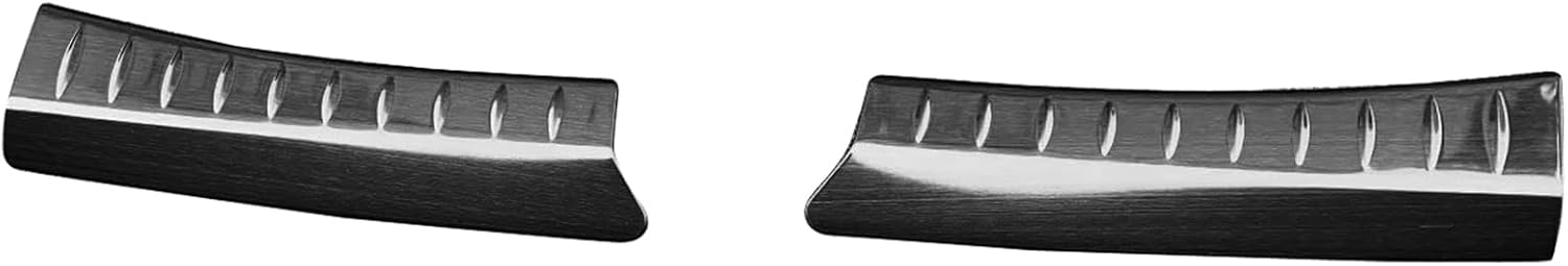 ITrims Rear Bumper Cover for Subaru Crosstrek 2024 Car Accessories Bumper Guard Protector Decoration Stainless Steel (Inner Black 2PCS)