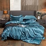 Rayon Bedding Set Solid Color Bed Cover Set Twin King Size Duvet Cover Sets