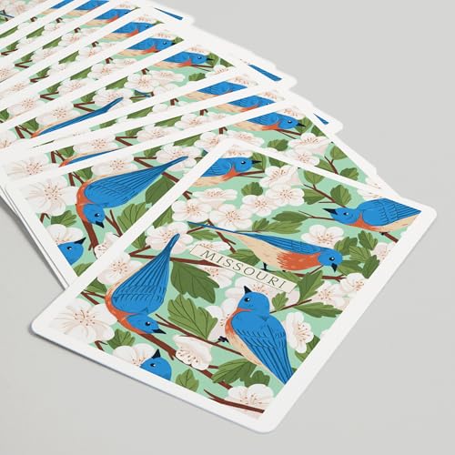 Baraja de cartas estilo poker Missouri, 52 cartas miniatura 5