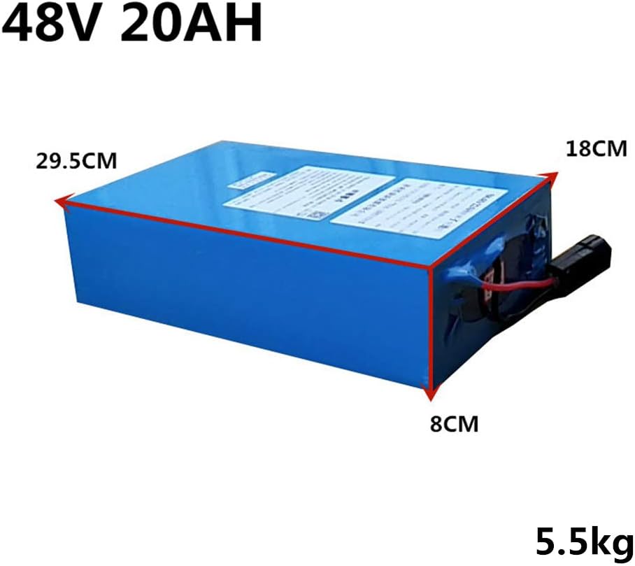 High Power 48V 20AH 30AH 40AH 60AH Electric Bike Battery 48V 20AH E-bike Battery 48 Volt Lithium Battery with BMS (48V 20Ah with Quick charger (29.5cm×18cm×8cm))
