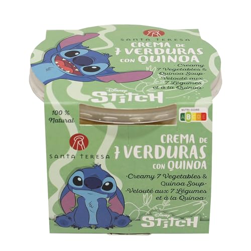 Santa Teresa - Crema 7 Verduras con Quinoa Junior. Elaborado a partir de hortalizas frescas seleccionadas. aditivos, sin espesantes, sin gluten, sin lactosa. 280g