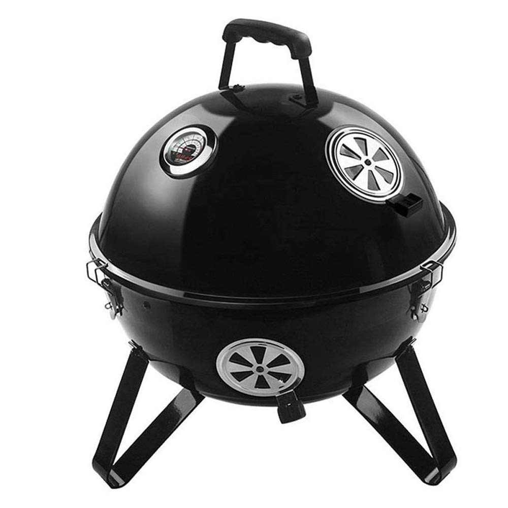 bbq stand, Household Thick Stainless Steel Charcoal Multi-Person Barbecue, Portable Picnic Round is Stable and Durable, 57x46.7cm
