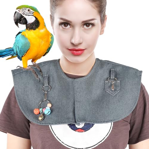 Zoeyilan Parrot Anti Scratch Shoulder Protector Hang Bird Anti Scratch Anklet, Parrot Training Shoulder Cape, Pet Shoulder Pad Diaper Shawl for Lovebirds Finches Macaw Sun Conures