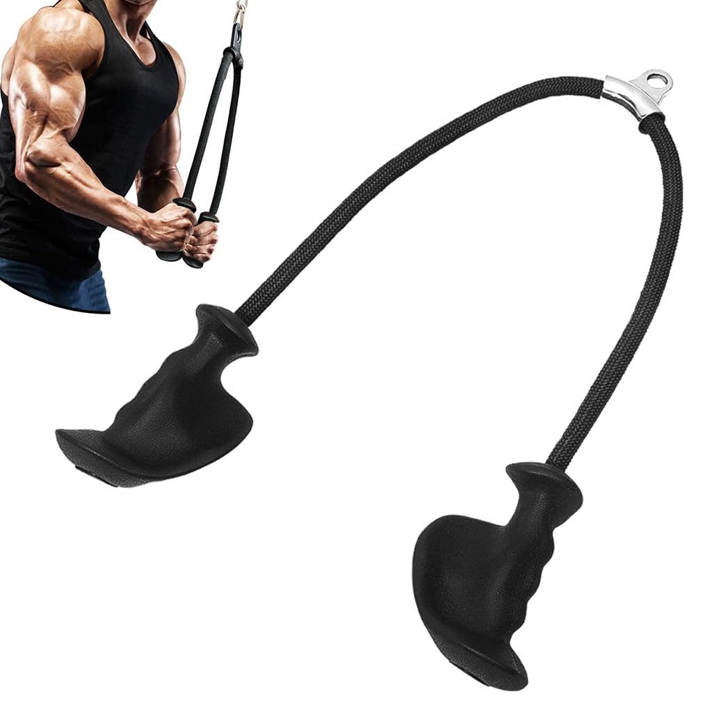 PROBEROS Triceps Rope Ergonomic Grip Cable Pulley Attachment