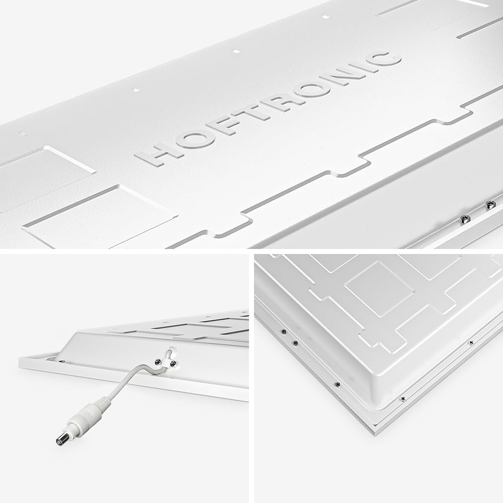 HOFTRONIC - LED Panel 60x60-4000K Neutralweiß - 36 Watt 4860 Lumen (135lm/W) - Rasterleuchte - Flimmerfrei - 5 Jahre Garantie - Deckenpanel - Lichtpanel