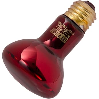 GEX EXO TERRA Heat Glow Infrared Irradiation Spot Lamp 75W PT2142 Red Light For Lizards, Tortoises, etc. Day/Night Dual-Use F