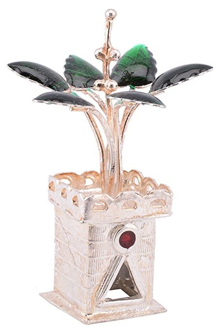 JEWELLERYHUT Sterling Silver Tulsi Plant for Puja Ghar and Gift (B09PZVBLJG) Amazon Price History, Amazon Price Tracker