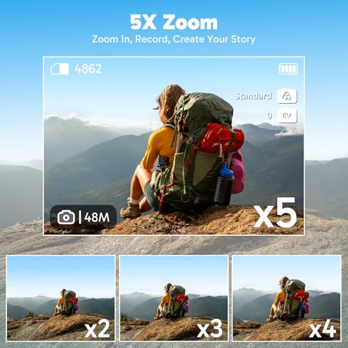 Image of AKASO Brave 8 4K60FPS 33ft Waterproof Action Camera with 64GB Card Bundle