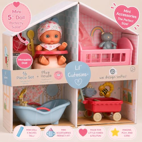 Muñeca Lil' Cutesies en set casa con muebles 16 pzas miniatura 3