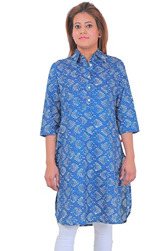 Image of Lili Printed Women's Tunic Design High Low Kurta's (S, M, L, XL, XXL)