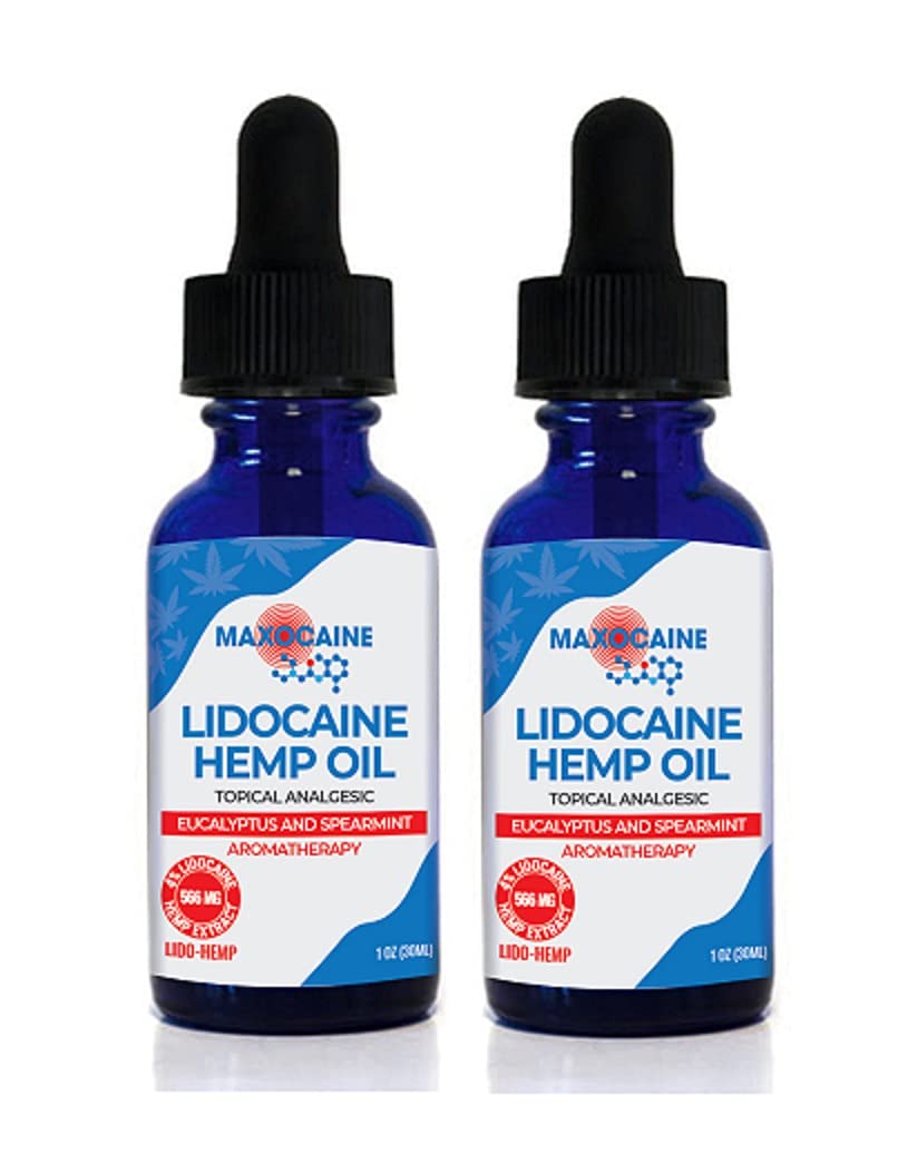 Maximum Strength Hemp Pain Relief with 4% Lidocaine – Fast-Acting Numbing for Back, Knee, Joint & Muscle Discomfort – MSM, Arnica, Boswellia, Eucalyptus & Spearmint