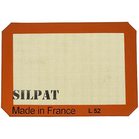 Silpat AE295205-01 Premium Non-Stick Silicone Baking Mat, 11-3/4-Inch x 8-1/4-Inch (2 pack) by Silpat Cover