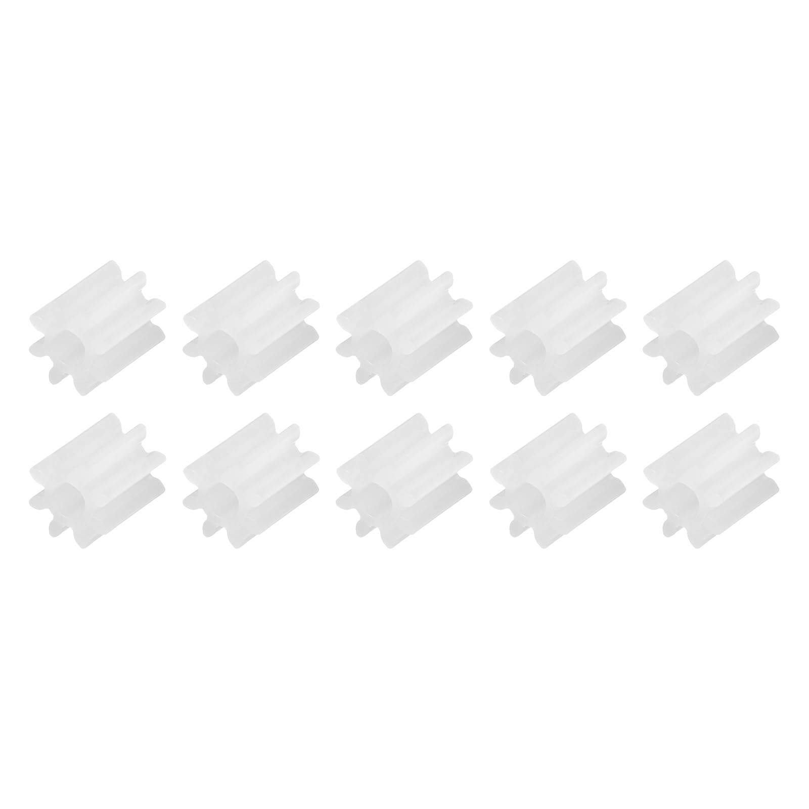 MECCANIXITY 10Pcs Plastic Gears 8 Teeth Plastic Shaft Gears Model 082AA Reduction Gear for RC Car Model DIY Robot,White Module 0.5