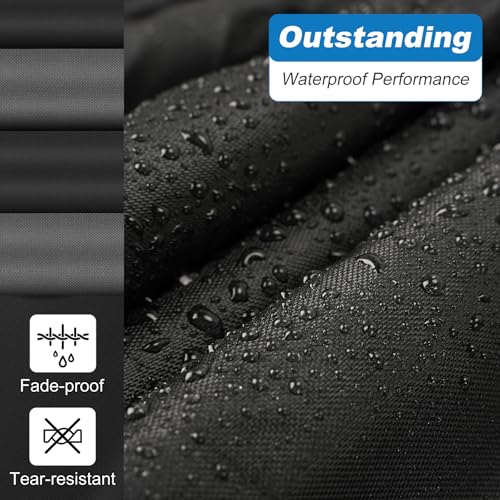 Image of QUNSUNUS Car Cover for Lincoln Town 1981-2012, Waterproof Car Covers with Cotton Lining, All Weather Town Cover with Straps and Zipper for Wind, Sun and Dust Protection
