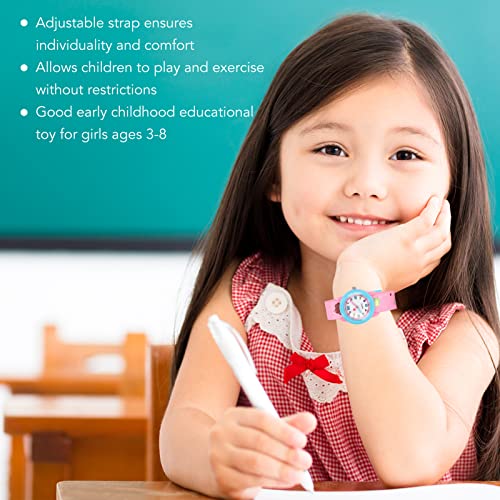 Relógio de desenho animado, relógio de pulso infantil de desenho animado confortável para meninas de