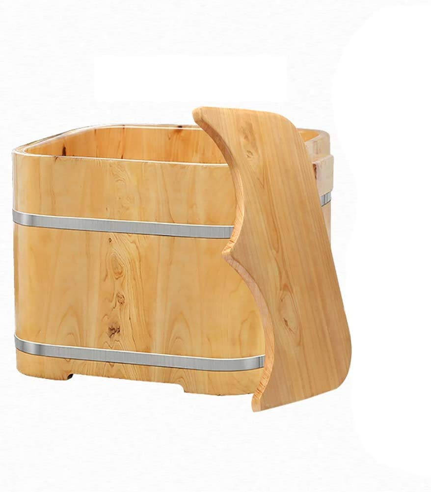 Secchio per pediluvio in legno Regalo per la casa Secchio per pediluvio in legno massello Secchio per pediluvio Vasca per pedicure Liscio e delicato Secchio per pedicure Salute Pediluvio Barile per