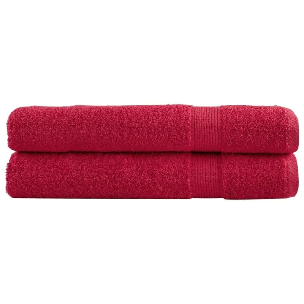 Genérico Toallas Baño Grandes,Bath Towels Juego de Toallas Rojas Premium (2 Unidades, extragrandes, 100 x 200 cm, 600 g/m²), Suaves y absorbentes
