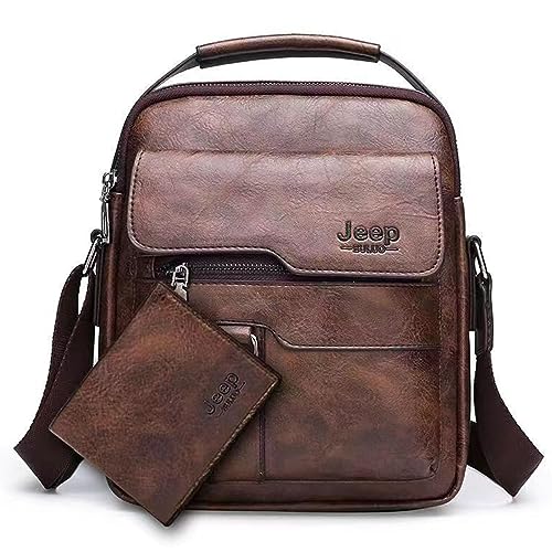 Vucatin casual leather shoulder bag