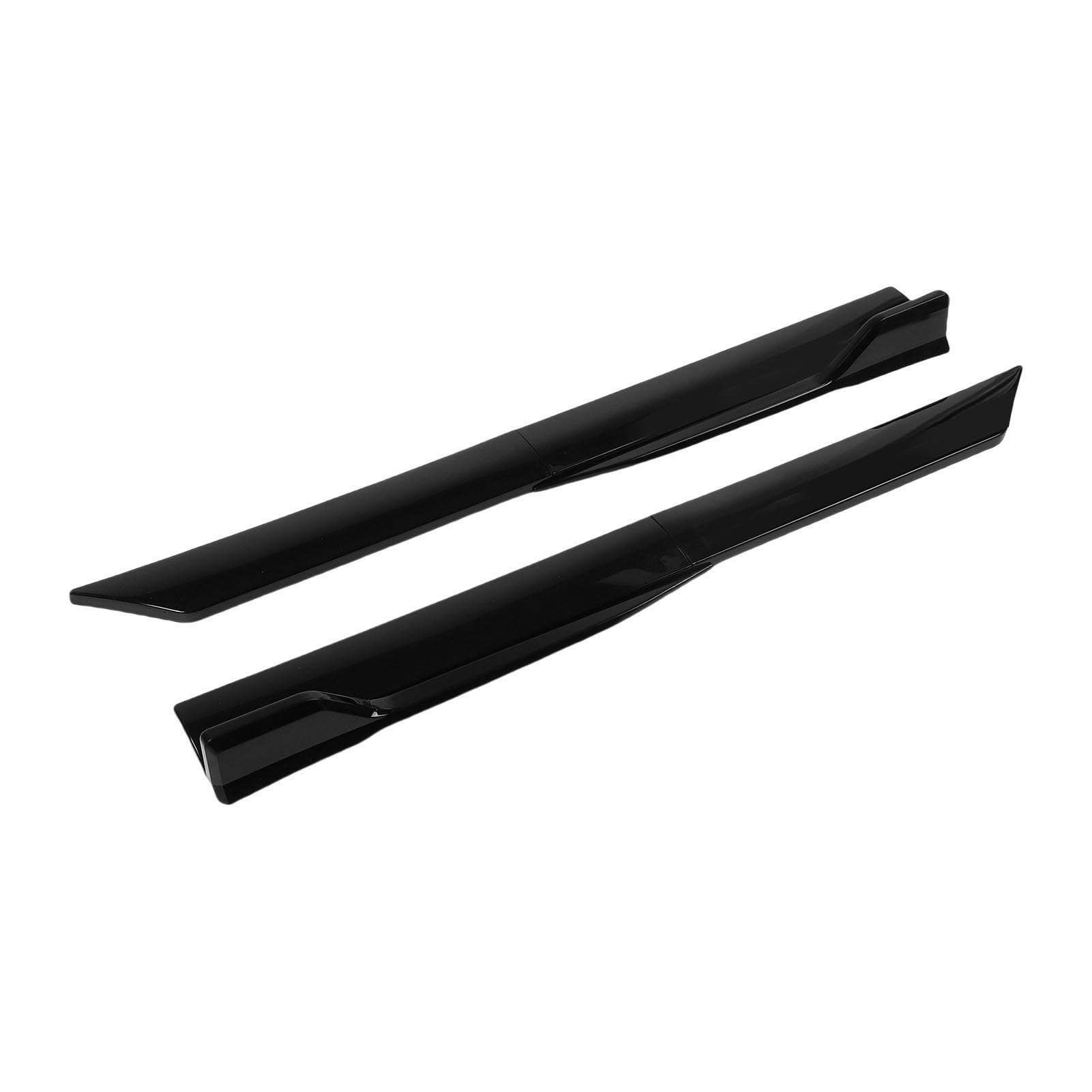 Minigonne Laterali per Auto, Minigonne Laterali Regolabili Universali da 105 Cm Body Rocker Panel Extension Splitter Lip Upgrade Kit per più Modelli di Auto (BLACK)