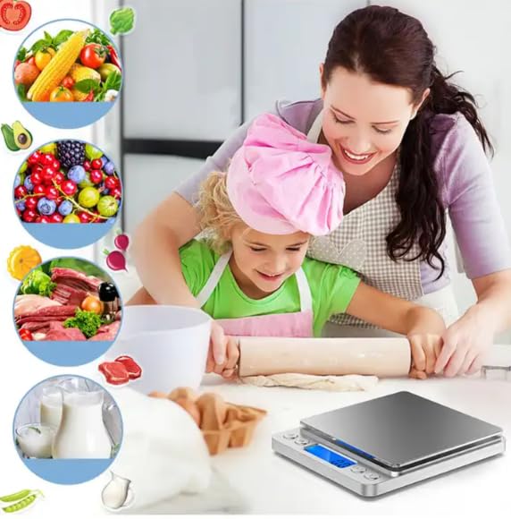 Miniatura 4 de Exquisita báscula de cocina para la perfección culinaria mide con precisión - Capacidad de hasta 11.0 lbs de báscula de cocina de alimentos con