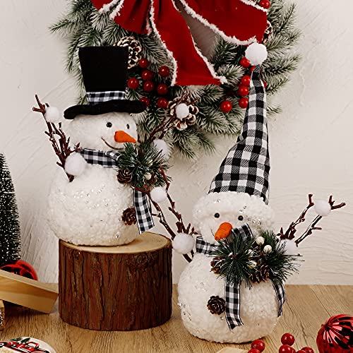 winemana-Christmas-Table-Decorations-Set-of-2-Snowman-with-Pine-Cone-Twigs-Winter-Tabletop-Decor-for-Indoor-Home-Kitchen-Office-Room-Xmas-Gifts-Holiday-Party winemana Christmas Table Decorations Set of 2 Snowman with Pine Cone Twigs Winter Tabletop Decor for Indoor Home Kitchen Office Room Xmas Gifts Holiday Party