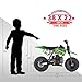 Mini Kid Dirt Bike, 49 CC 2-Stroke Gas Bike with Off-Rode Tire, Suspensions, Disc Brakes, Max Load 160Lbs, Up to 20Mph, EPA Approved (Green)