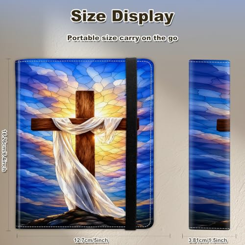 Image of Photo Album 4x6 120 Photos with Strong Elastic Band, Radiant Faith Cross
