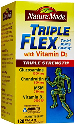 Nature Made TripleFlex Triple Strength Caplets with Vitamin D3, 120 Count for Joint Support - image 2