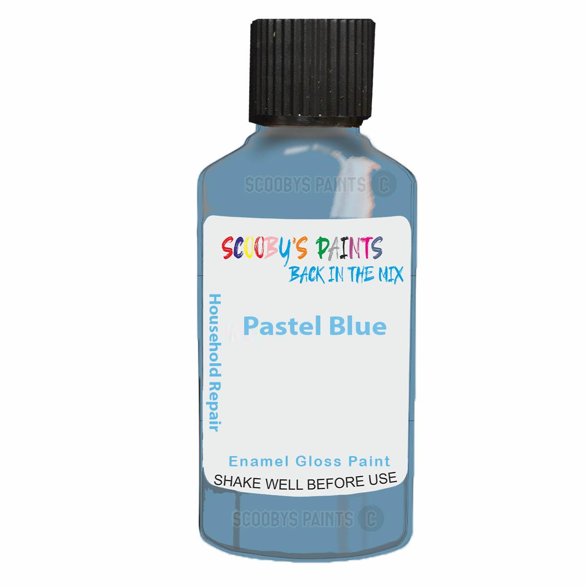 Scoobys Paints Back In The Mix Pastel Blue Enamel Touch Up Paint 30Ml For Kitchen Appliances & Bathroom (Pastel Blue)