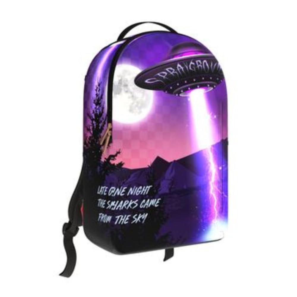 Sprayground Late One Night Backpack, Multicolor, Adjustable Shoulder Strap, Unisex