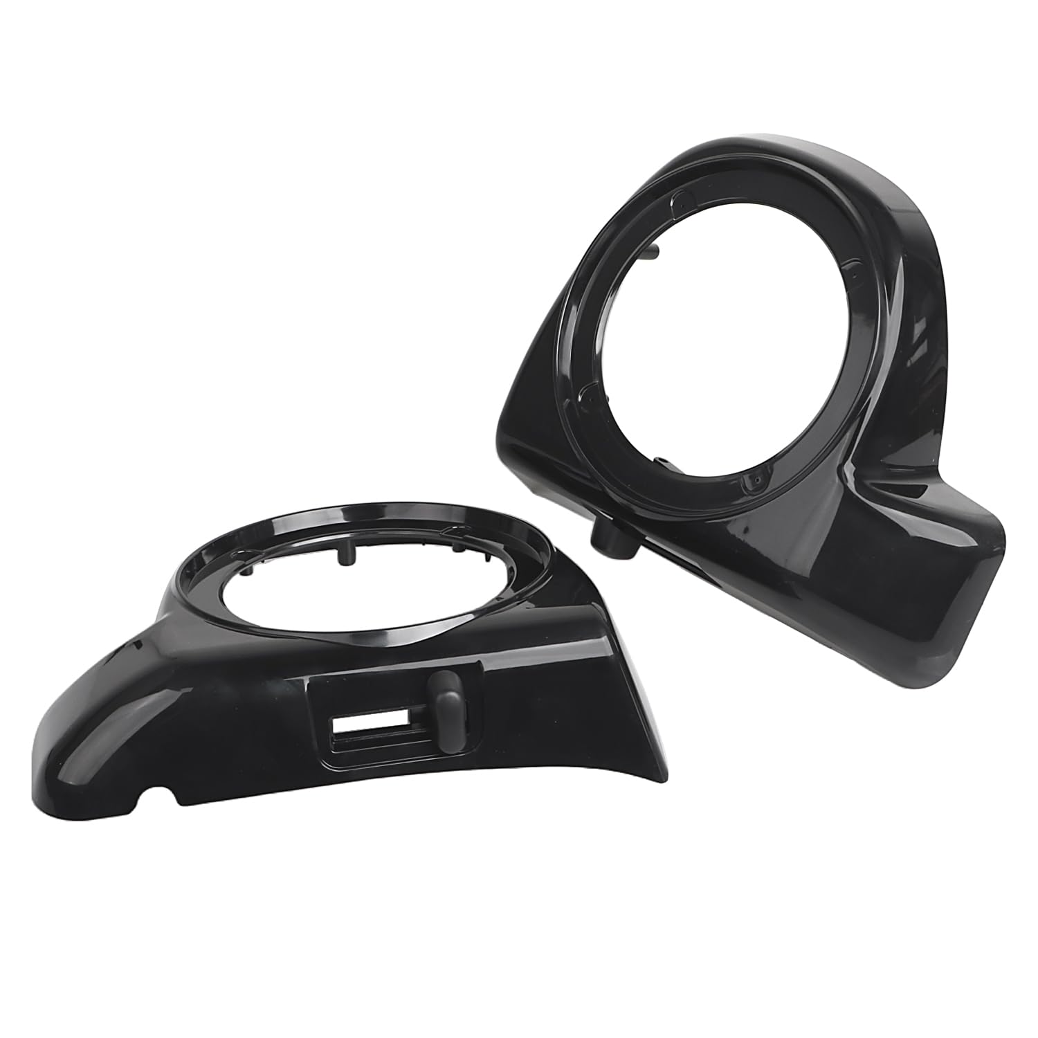 Caja de Altavoces Frontal e Inferior de 6,5 Pulgadas para Harley Touring CVO Street Glide Road Glide Electra Glide 2014-2023,sin Pintar