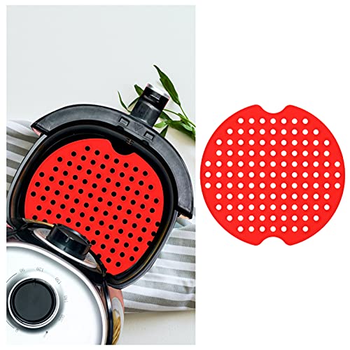 1 unidad Plato de vapor para freidora de aire con recubrimiento antiadherente, accesorio de cocina de silicona, drena aceite, fácil de limpiar miniatura 6