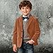 Retro Tweed Boys Blazer for Kids Suit Jacket Blazer Herringbone Tuxedo Boys' Fashion Casual Suit Sport Coat Black White Wine