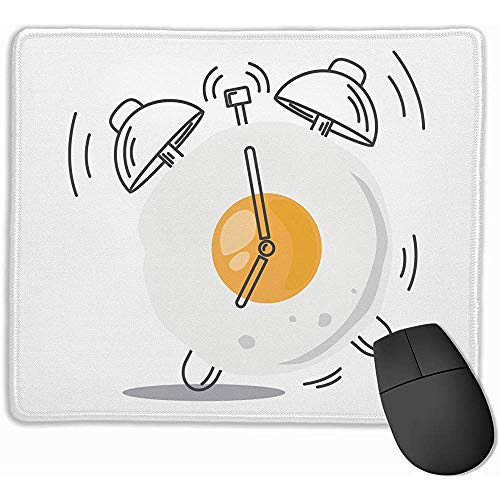 Preisvergleich Produktbild Mauspad,Ei-Wecker-Druck-Spiel-Mausunt... Dauerhafte Bequeme Rutschfeste Spiel-Mausunterlagen 25Cmx30Cm