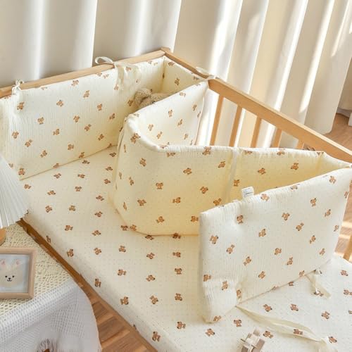 PTKG Chichonera Plegable con Bordes Acolchados ProteccióN Integral Revestimiento de Caja Suave Transpirable Alfombra AnticolisióN CojíN ProteccióN para Barandilla Blanda,D8,240 * 28cm