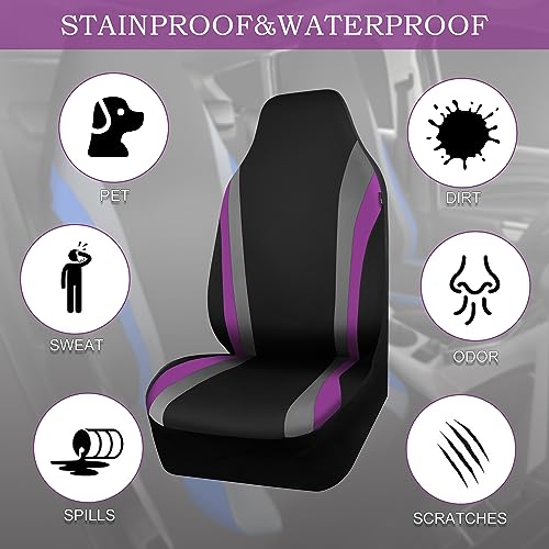 Image of CAR PASS Line Rider Neoprene Waterproof Car Seat Cover Full Set Universal Fit