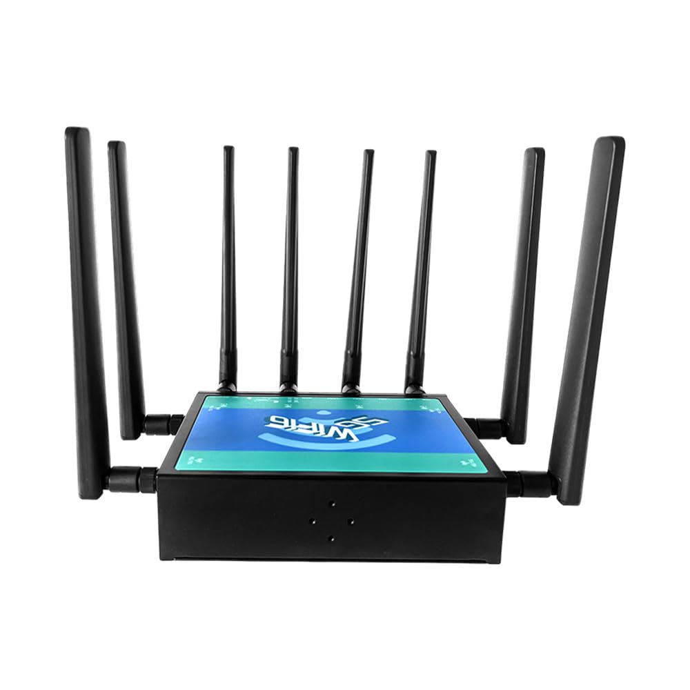 AX3000 Dual Band 5G Router WiFi 6 con doppia SIM mobile, 5 porte Gigabit WAN/LAN, OFDMA+MU-MIMO, montaggio a parete, router WiFi ad alte prestazioni supporta mesh, OpenVPN, gestione web