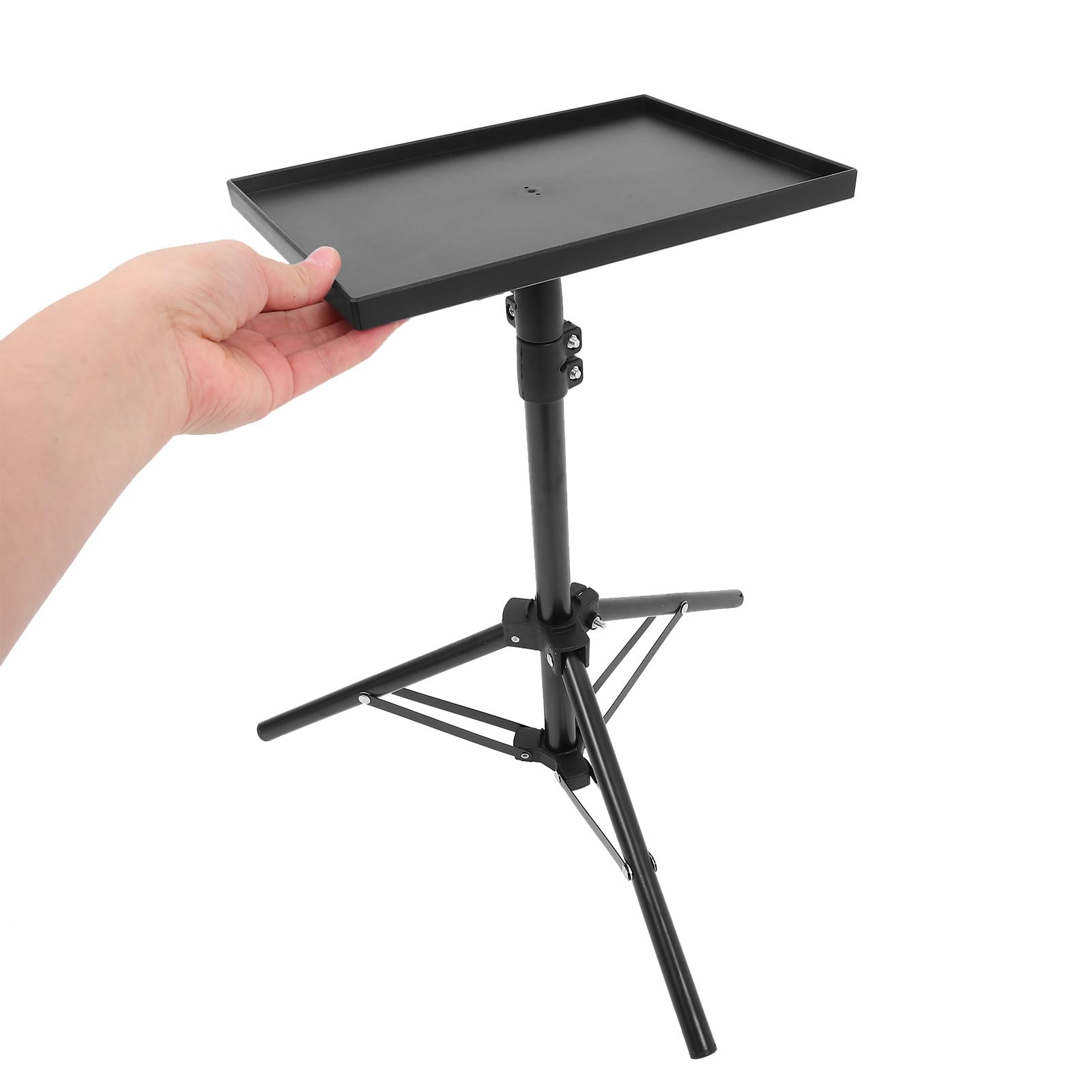 Trepied Projecteur Réglable avec Plateau, Support Haut Stable en Abs et Fer, Trépied pour Caméra et Mobile, pour Discours