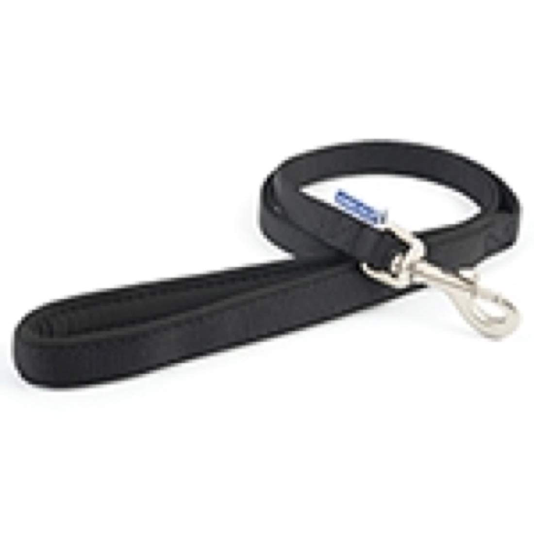 Viva Soft Touch Padded Snap Dog Lead - Black - Neoprene Handle Weatherproof Durable Puppy Walking Accessory - 1m x 12mm