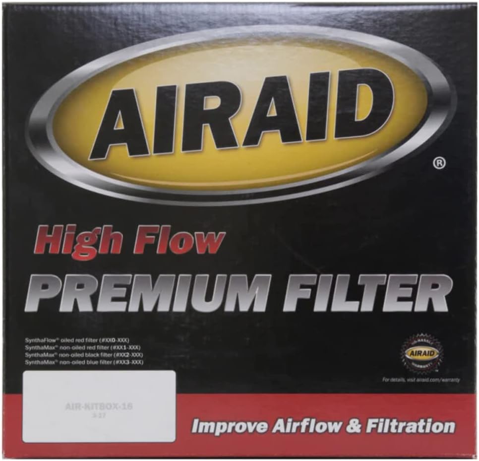 Airaid 721-472 Universal Clamp-On Air Filter: Oval Tapered; 6 Inch (152 mm) Flange ID; 9 Inch (229 mm) Height; 10.75 x 7.75 Inch (273 mm x 197 mm) Base; 7.25 x 4.25 Inch (184 mm x108 mm) Top
