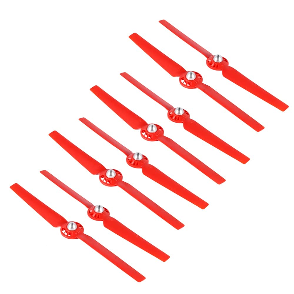 8 szt. śmigieł/pasuje do drona Yuneec Typhoon Q500 Q500M 4K samoblokujące ostrze do szybkiego zwalniania CW CCW zamienne rekwizyty Części zamienne śmigło zapasowe (kolor: czerwony)