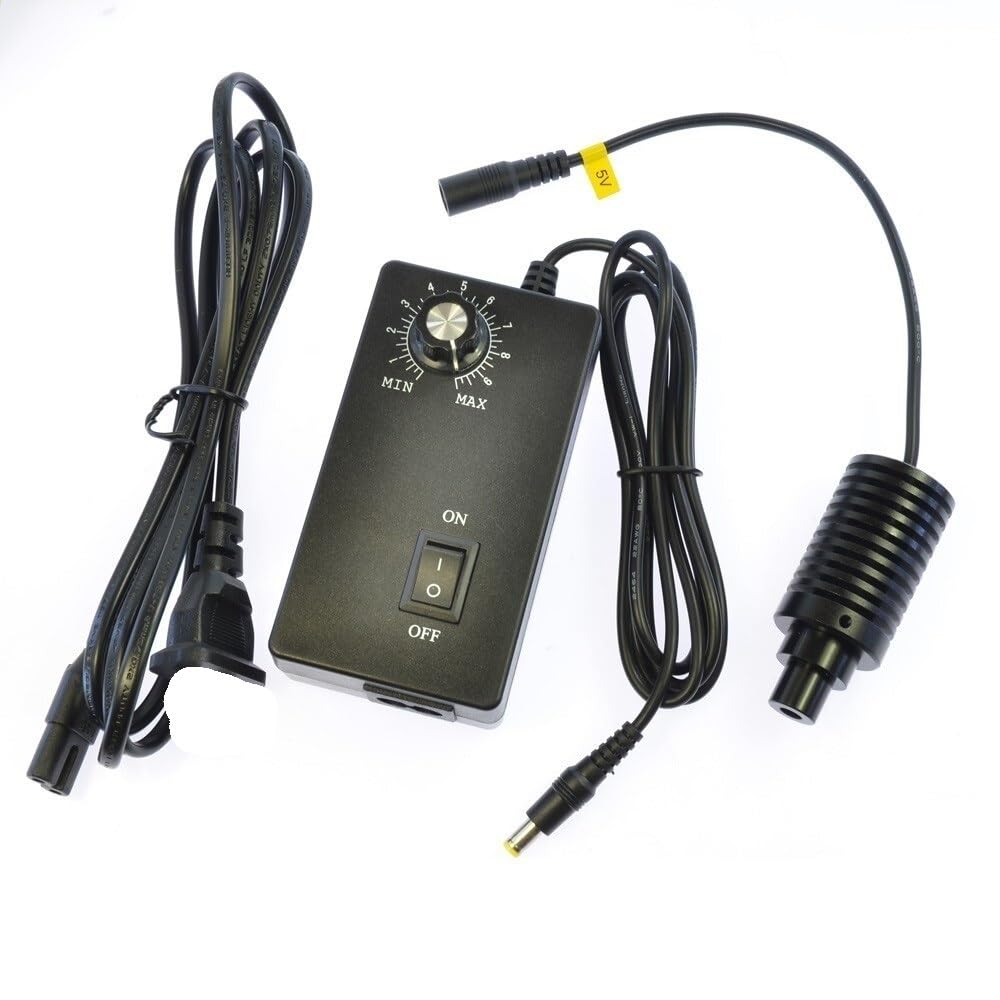 Microscope 6mm-13mm Microscope Coaxial Light Source LED Spot Lamp, Coaxial Light Source Brightness Adjustable 90V-240V White Blue Green Red Light Optional(Blue Light,9mm)