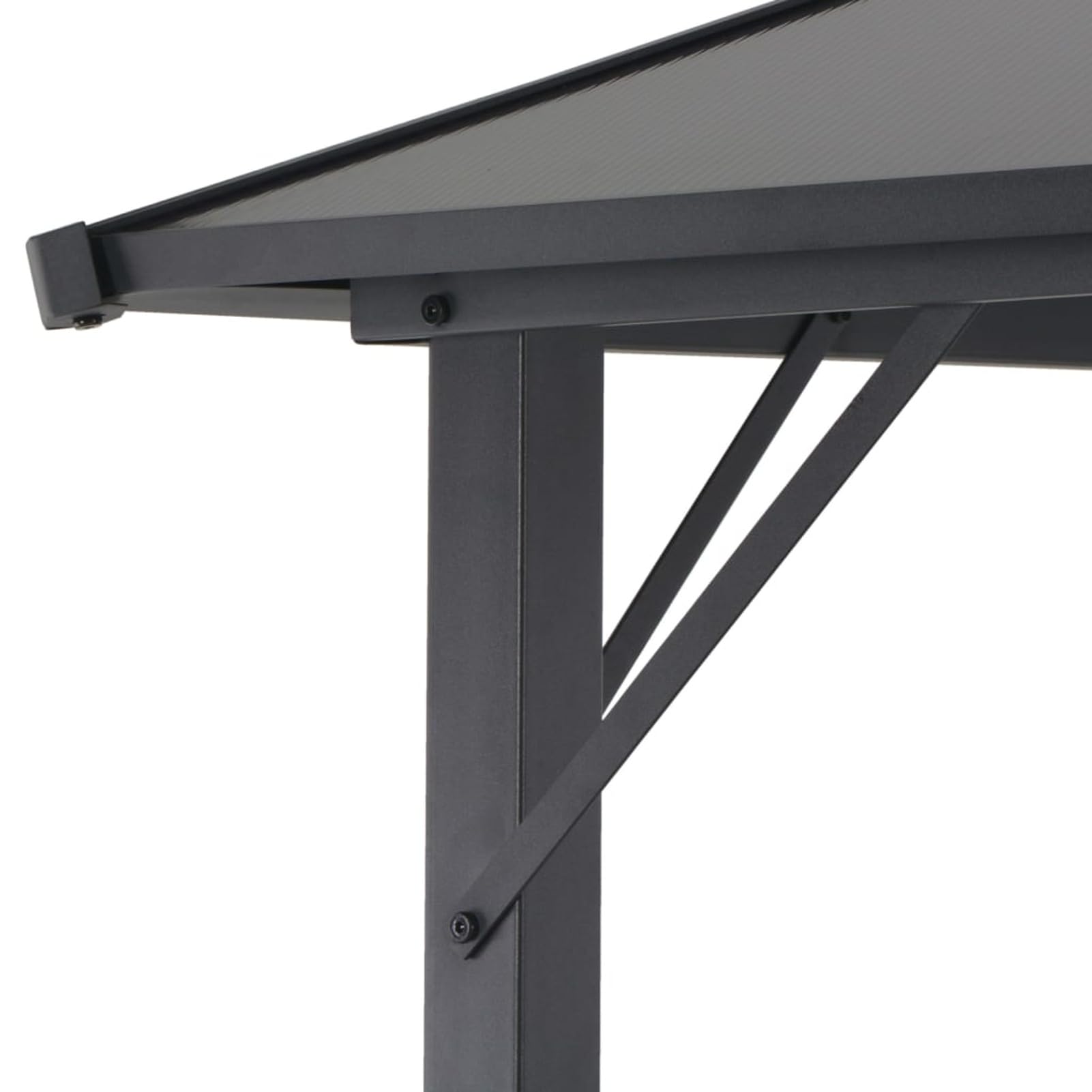 ZEYUAN Gartenpavillon mit Dach, Pop-Up Partyzelt, Festzelt, Pavillon, Garden Decoration, Canopy Tent, Lagerzelt, Pavillon, Aluminium 3×3 m Schwarz