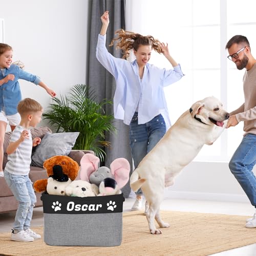 Zhamate Personalized Dog Toy Basket With Pet'S Name thumb #6