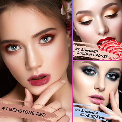 Eyeseek 8Pcs Cream Eyeshadow Stick Makeup,Neutral Matte Eye Shadow Pencil Crayon Sticks For Eyes ,Eye Brightener Stick With Waterproof & Long Lasting,Hypoallergenic Shadow Stick Set #TOP2